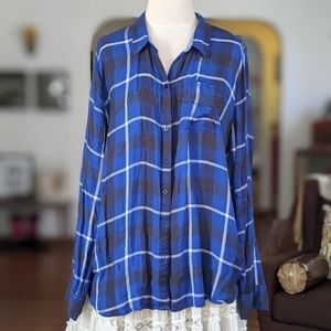 Super soft Lucky Brand plaid flannel shirt